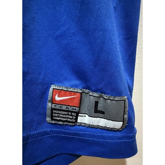 Nike Men's VINTAGE 1990's Soccer Jersey Size‎ Large - Blue/Black - Picture 2 of 6